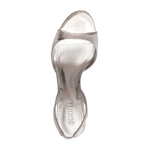 Scarlett Sling Mid Metallic Sandal in Prata