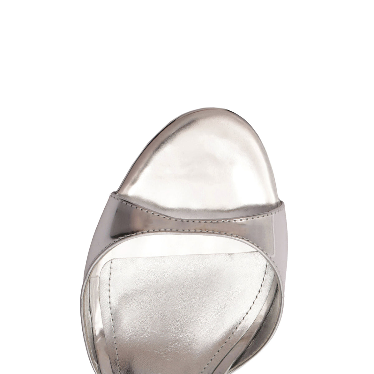 Scarlett Sling Mid Metallic Sandal in Prata