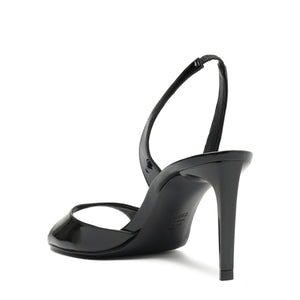 Scarlett Sling Mid Sandal in Black