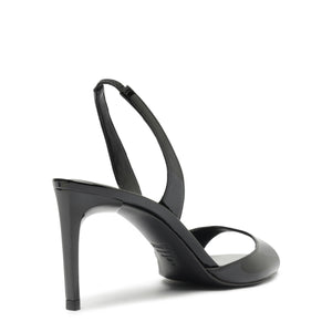 Scarlett Sling Mid Sandal in Black