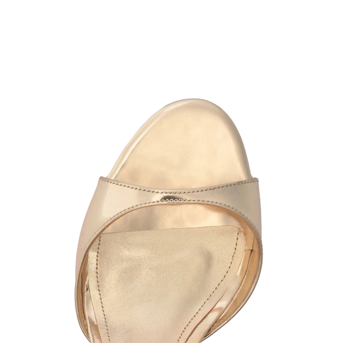 Scarlett Sling Mid Metallic Sandal in Platina