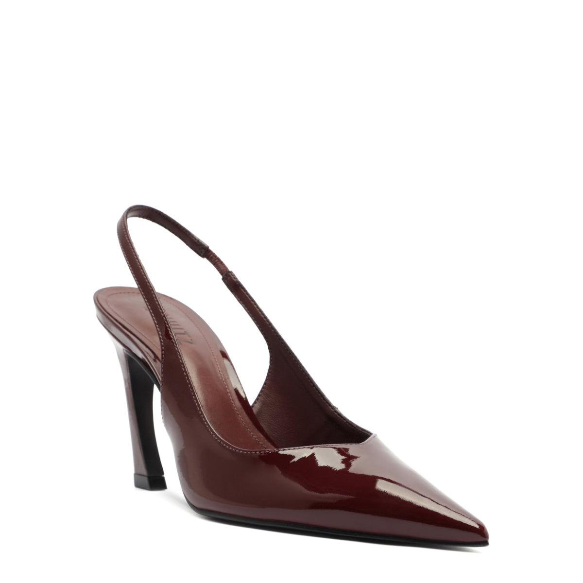 Lexi Sling Patent Pump in Vino
