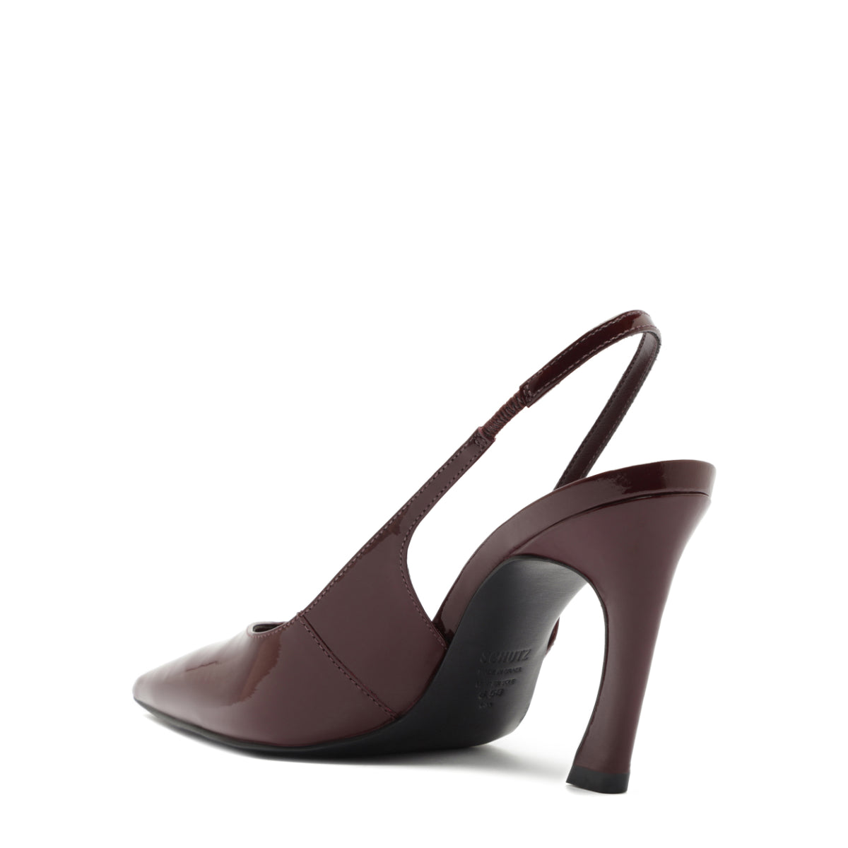 Lexi Sling Patent Pump in Vino