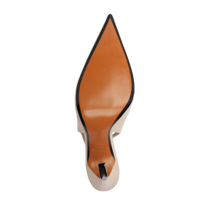 Lexi Mid Patent Pump in Sugar White