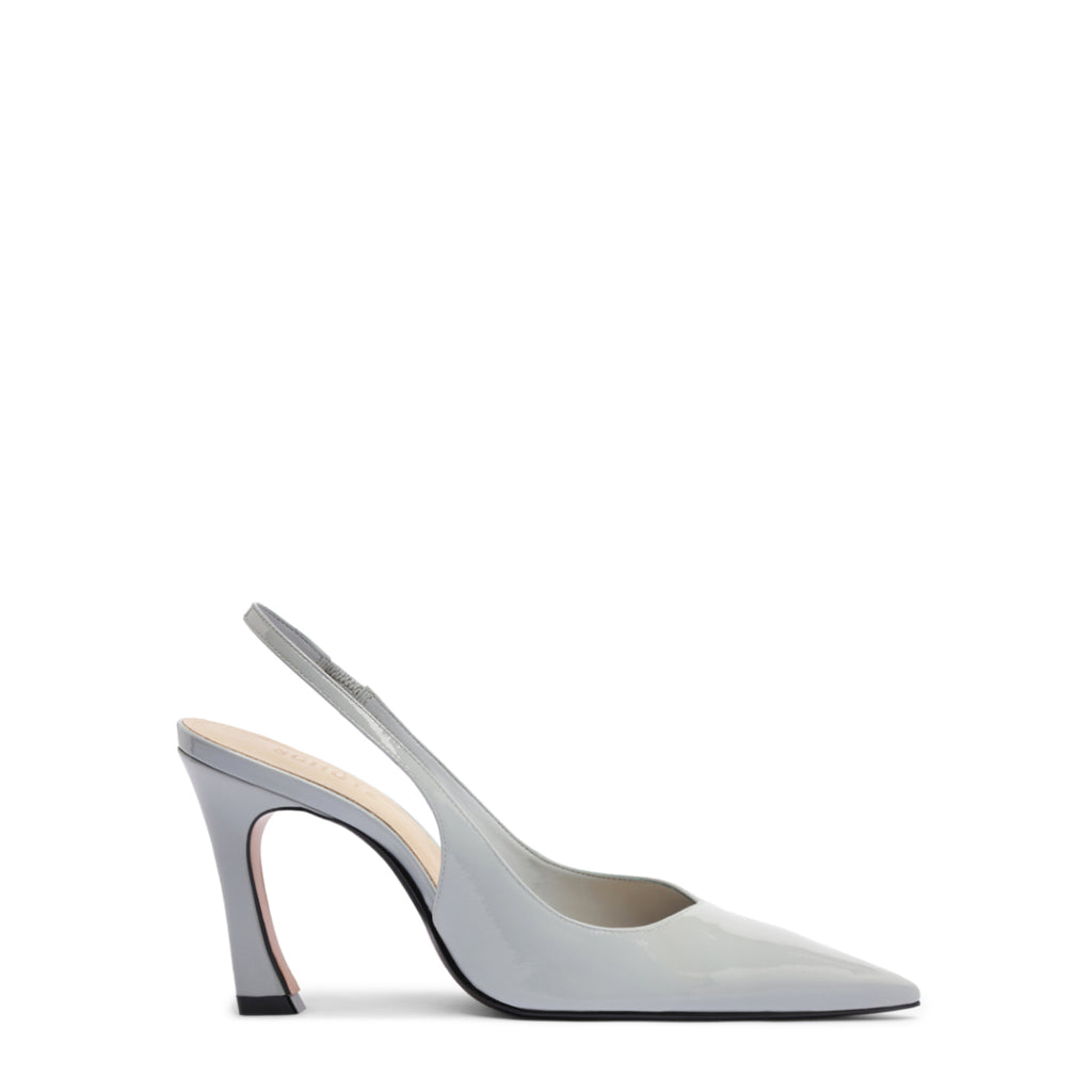 Lexi Mid Patent Pump in Light Azure