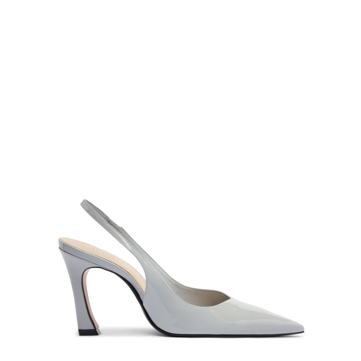 Lexi Mid Patent Pump in Light Azure