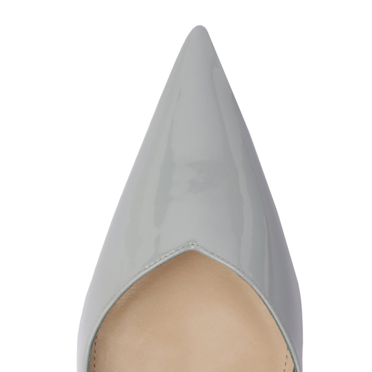 Lexi Mid Patent Pump in Light Azure