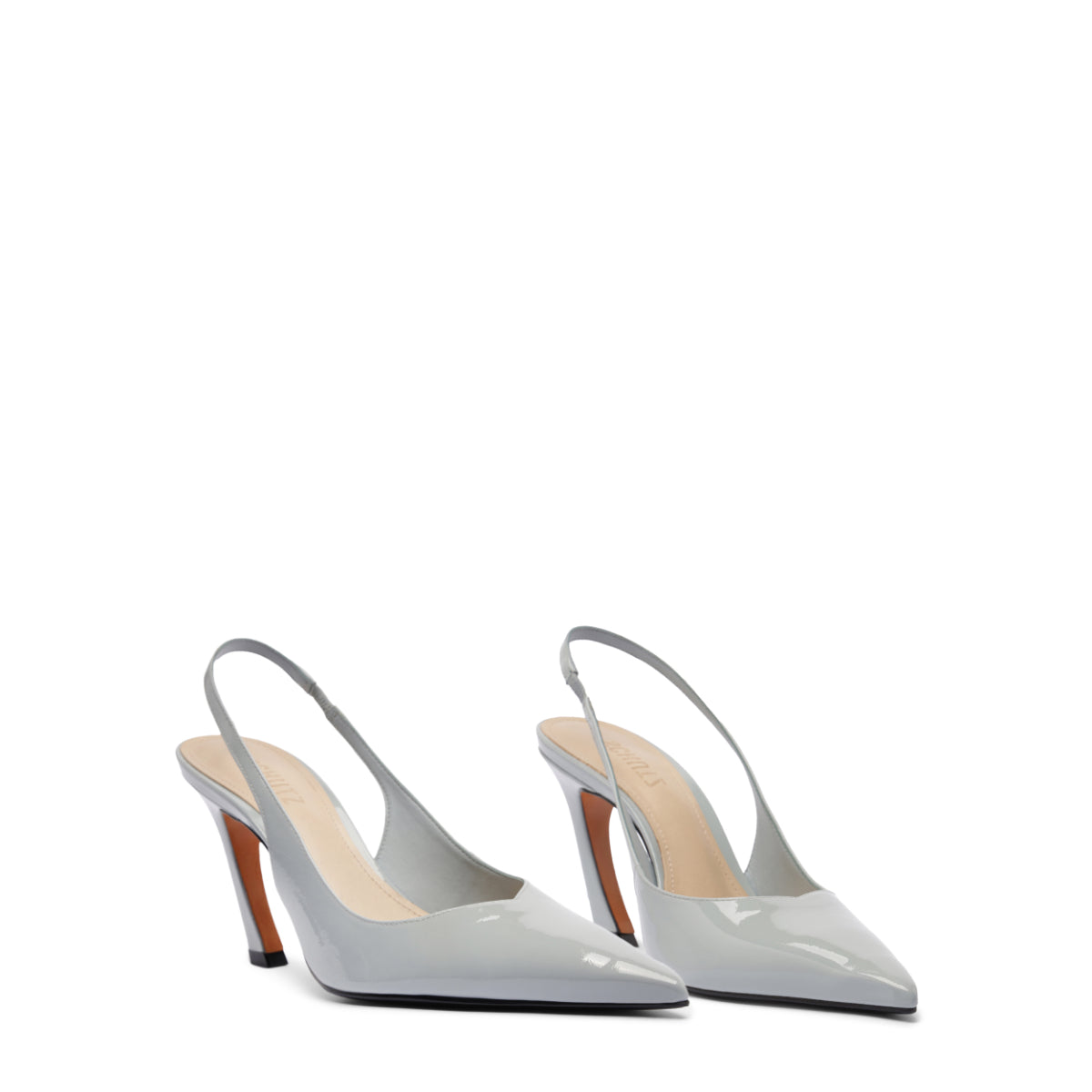 Lexi Mid Patent Pump in Light Azure