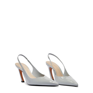 Lexi Mid Patent Pump in Light Azure