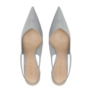 Lexi Mid Patent Pump in Light Azure