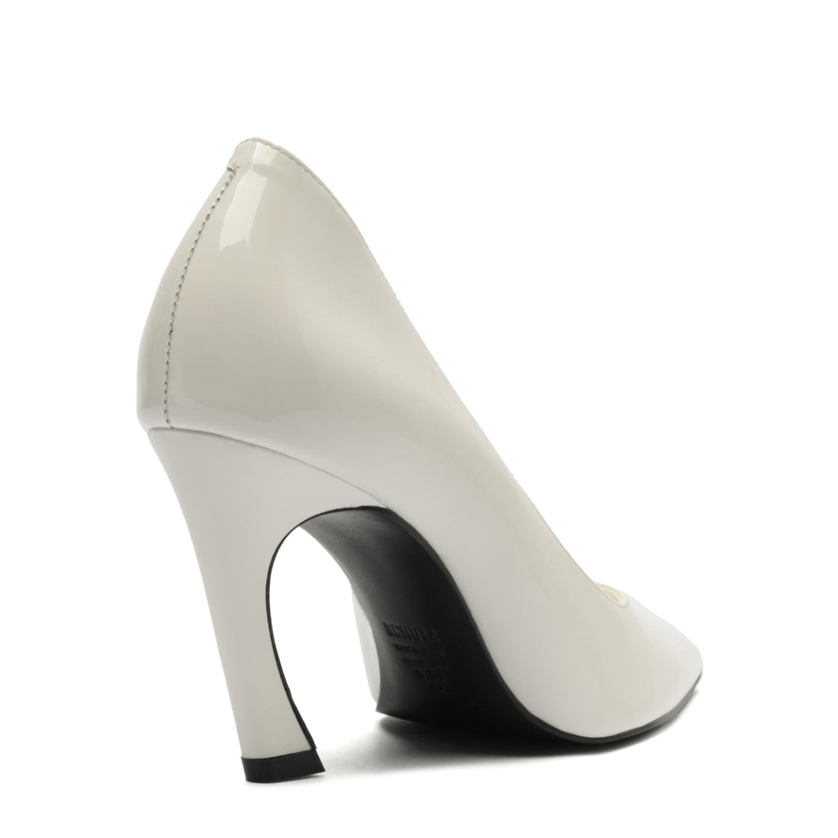 Lexi Lo Patent Pump in White