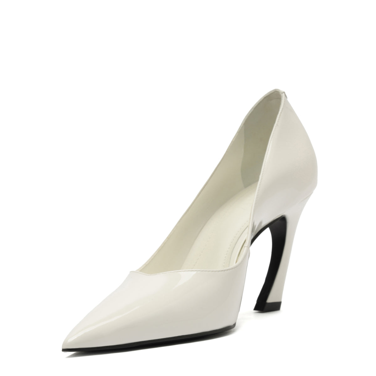 Lexi Lo Patent Pump in White
