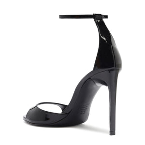 Scarlett Patent Leather Sandal in Black