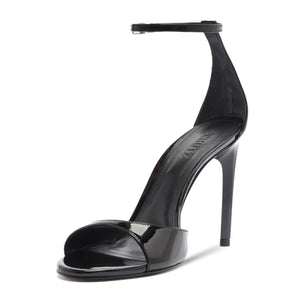 Scarlett Patent Leather Sandal in Black