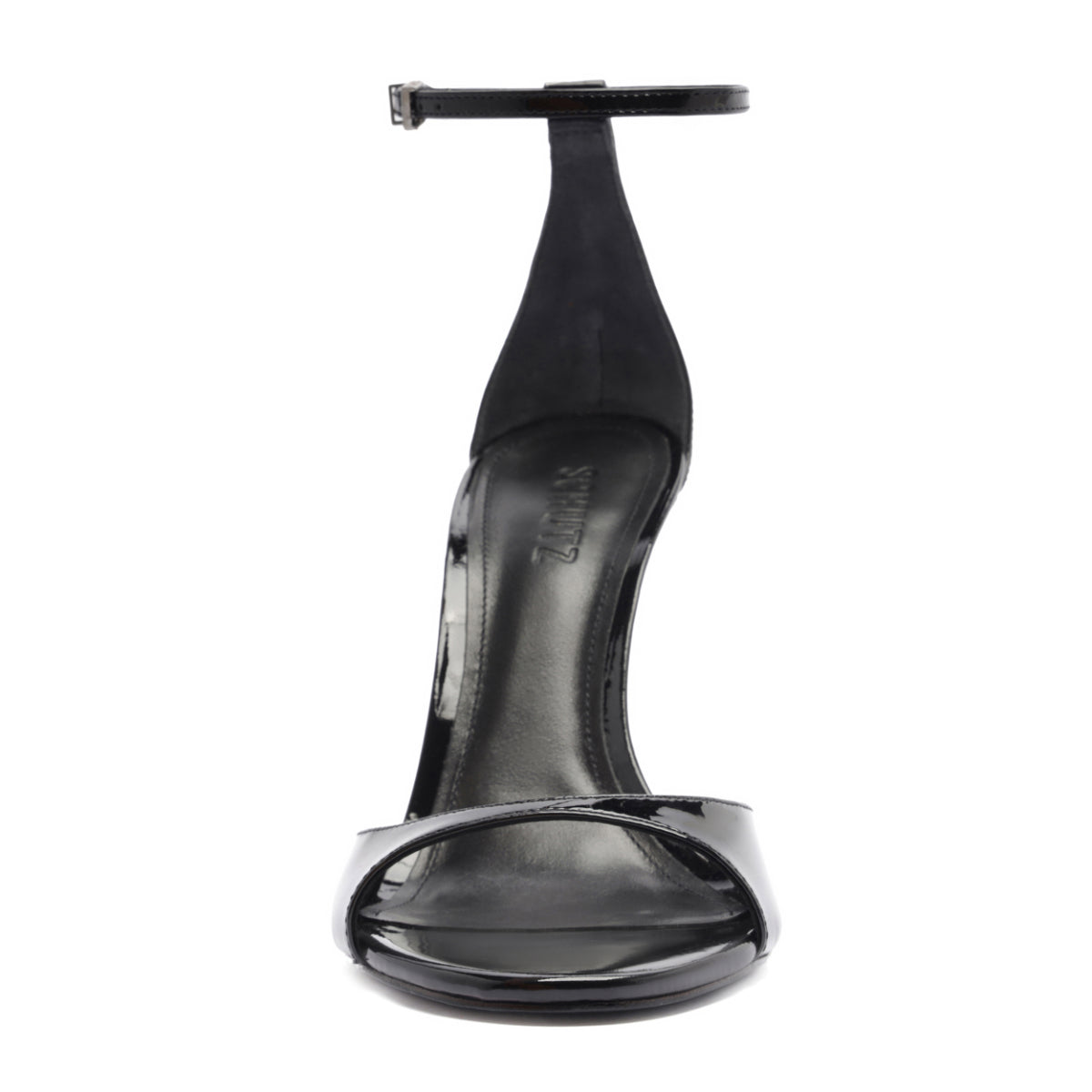 Scarlett Patent Leather Sandal in Black