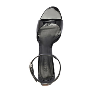 Scarlett Patent Leather Sandal in Black