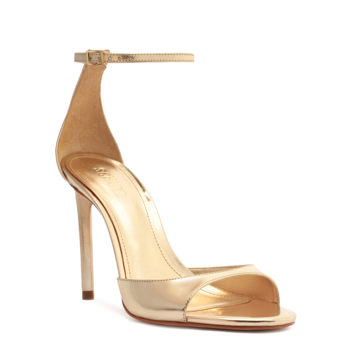 Scarlett Metallic Sandal in Platina