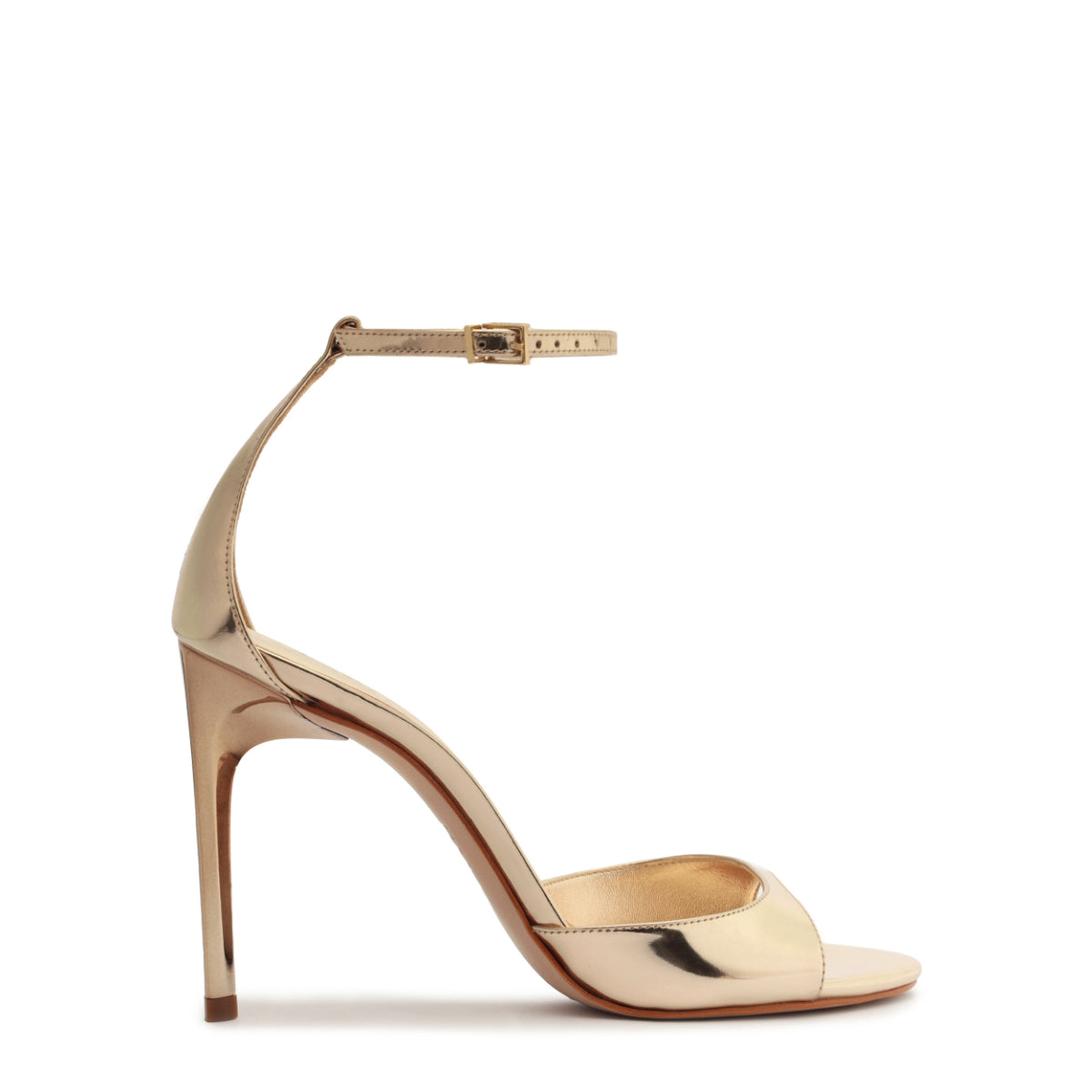 Scarlett Metallic Sandal in Platina