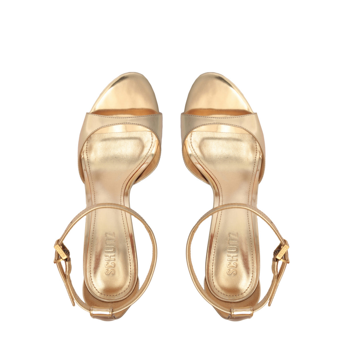 Scarlett Metallic Sandal in Platina
