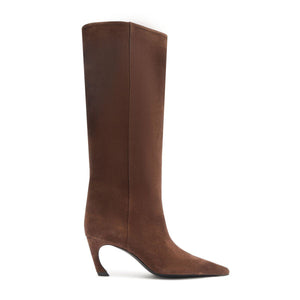 Lexi Mid Suede Boot in Root Brown