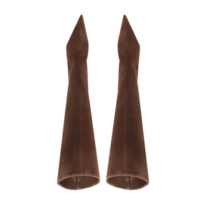 Lexi Mid Suede Boot in Root Brown