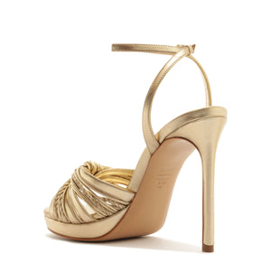 Gaya Metallic Sandal in Platinum