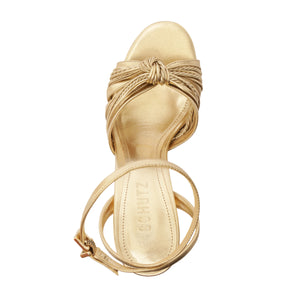 Gaya Metallic Sandal in Platinum