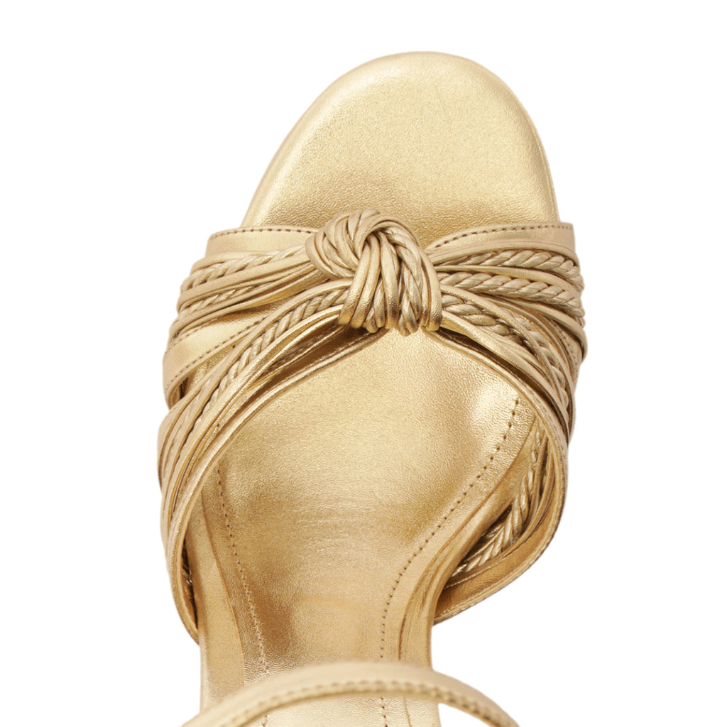 Gaya Metallic Sandal in Platinum