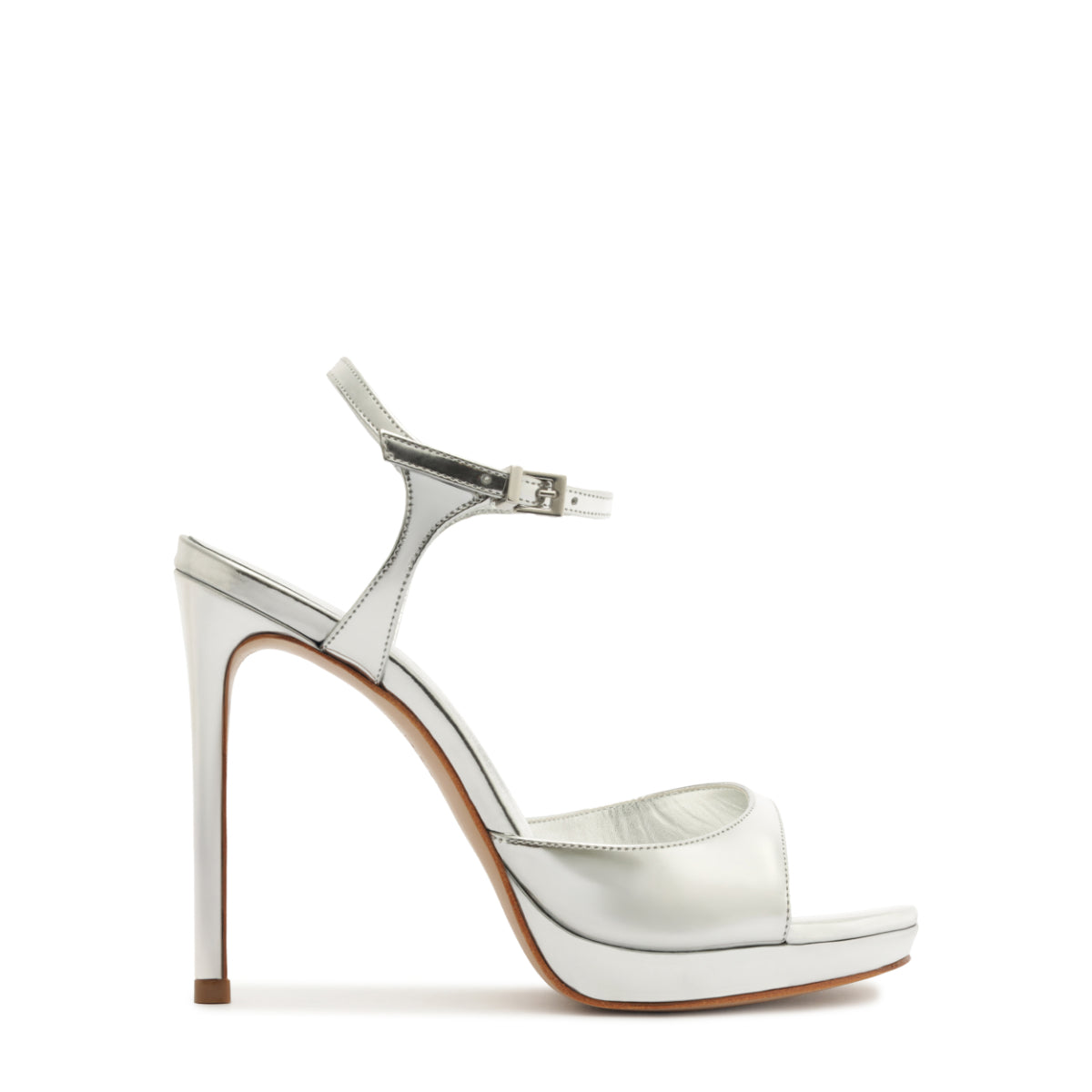 Scarlett Platform Metallic Sandal in Silver