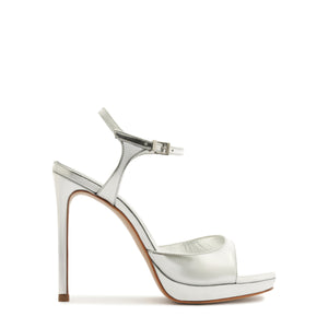 Scarlett Platform Metallic Sandal in Silver