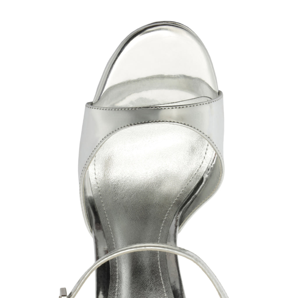 Scarlett Platform Metallic Sandal in Silver