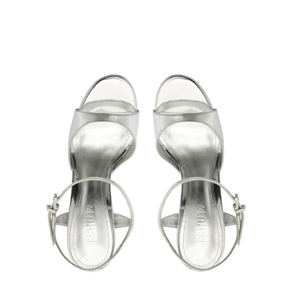 Scarlett Platform Metallic Sandal in Silver