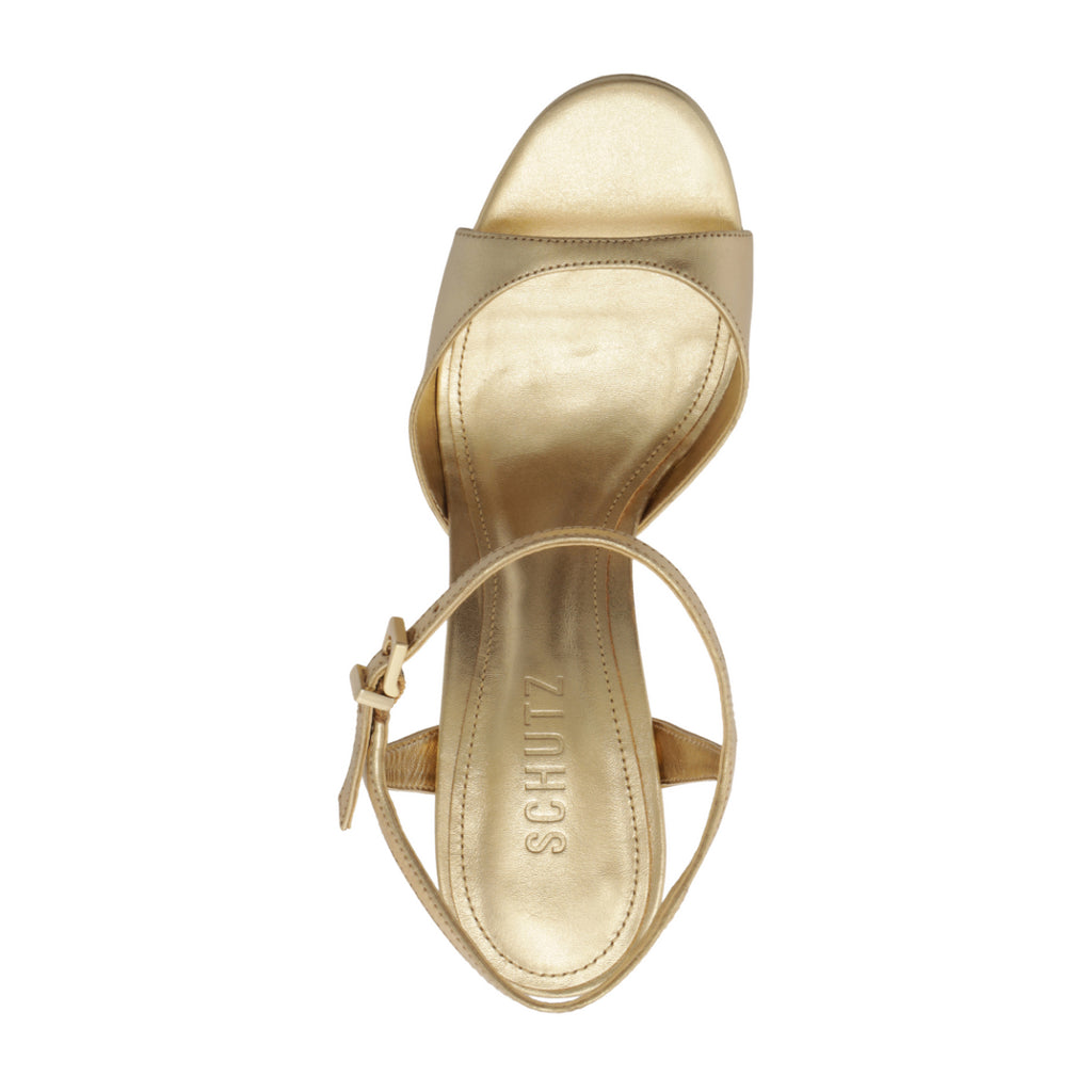 Scarlett Platform Metallic Sandal in Platinum