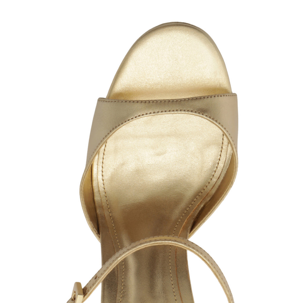 Scarlett Platform Metallic Sandal in Platinum