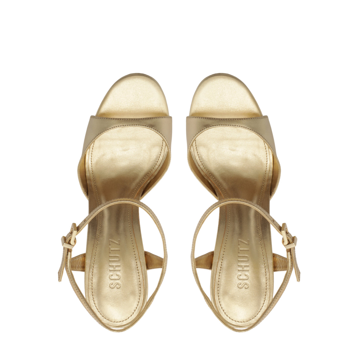 Scarlett Platform Metallic Sandal in Platinum