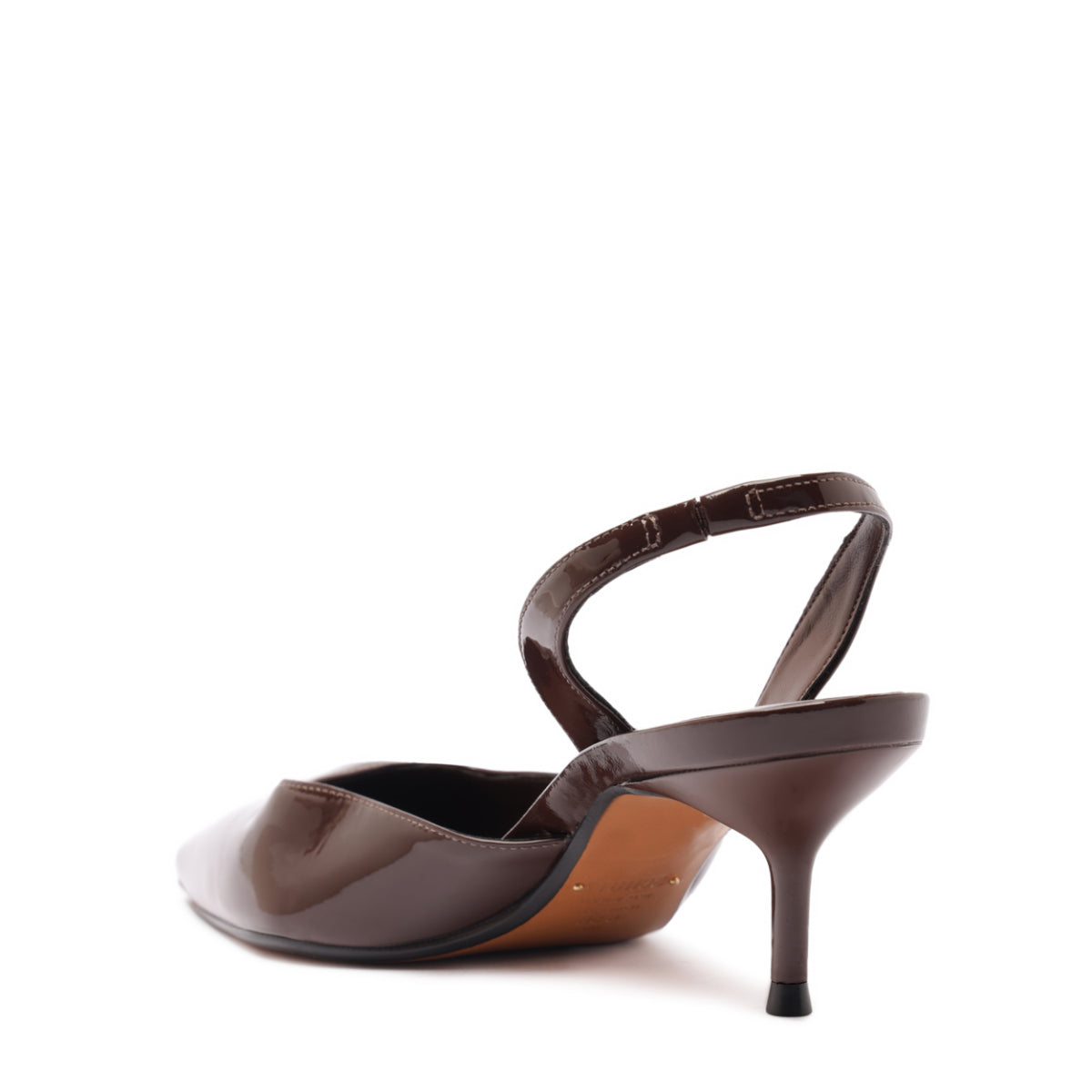 Paola Mid Patent Pump in Root Brown