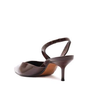 Paola Mid Patent Pump in Root Brown