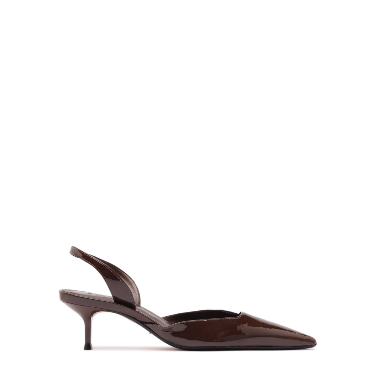 Paola Mid Patent Pump in Root Brown