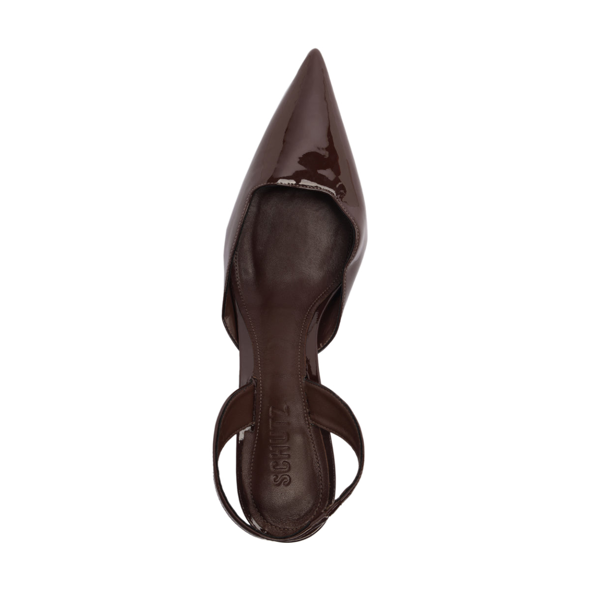 Paola Mid Patent Pump in Root Brown