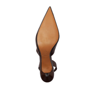 Paola Mid Patent Pump in Root Brown