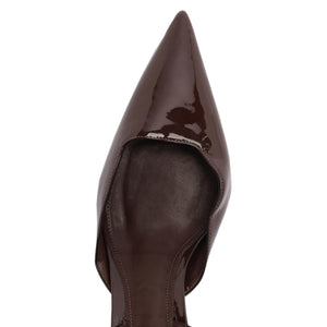 Paola Mid Patent Pump in Root Brown