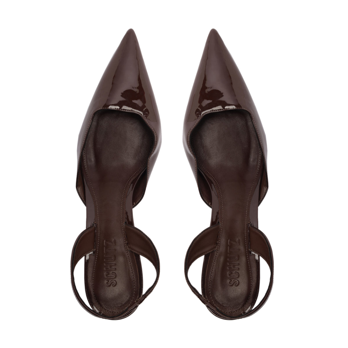 Paola Mid Patent Pump in Root Brown