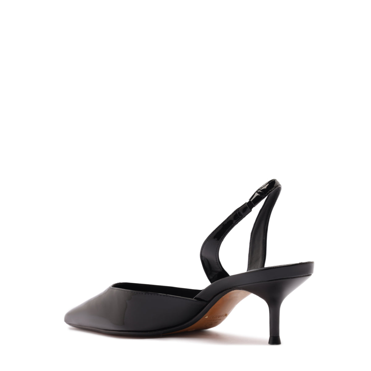 Paola Mid Patent Pump in Black
