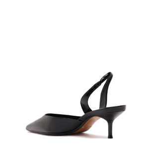 Paola Mid Patent Pump in Black