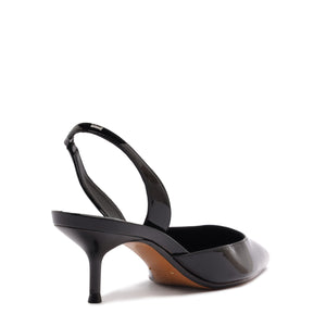 Paola Mid Patent Pump in Black