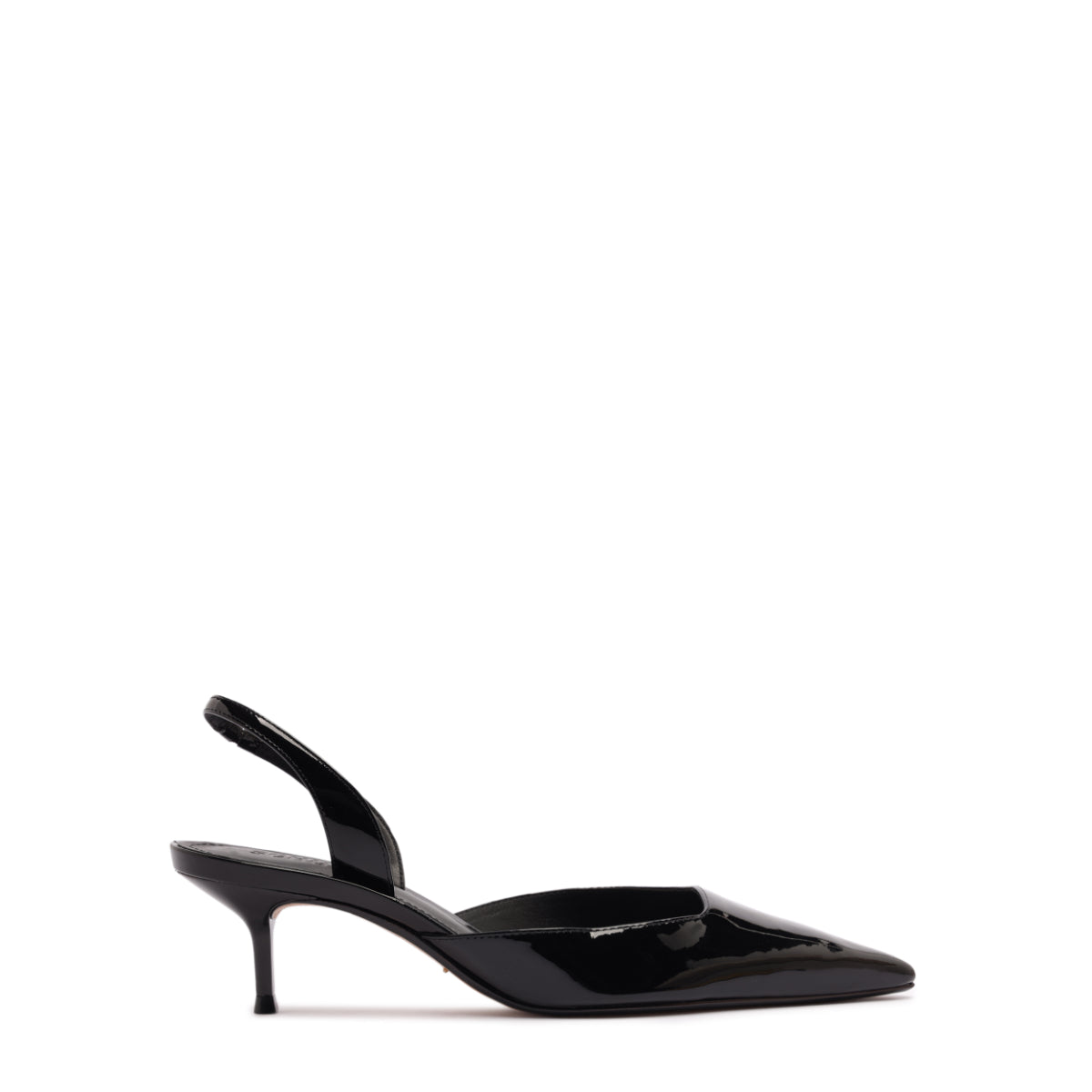 Paola Mid Patent Pump in Black