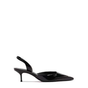 Paola Mid Patent Pump in Black