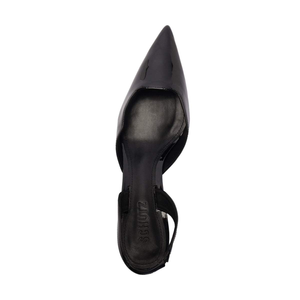 Paola Mid Patent Pump in Black
