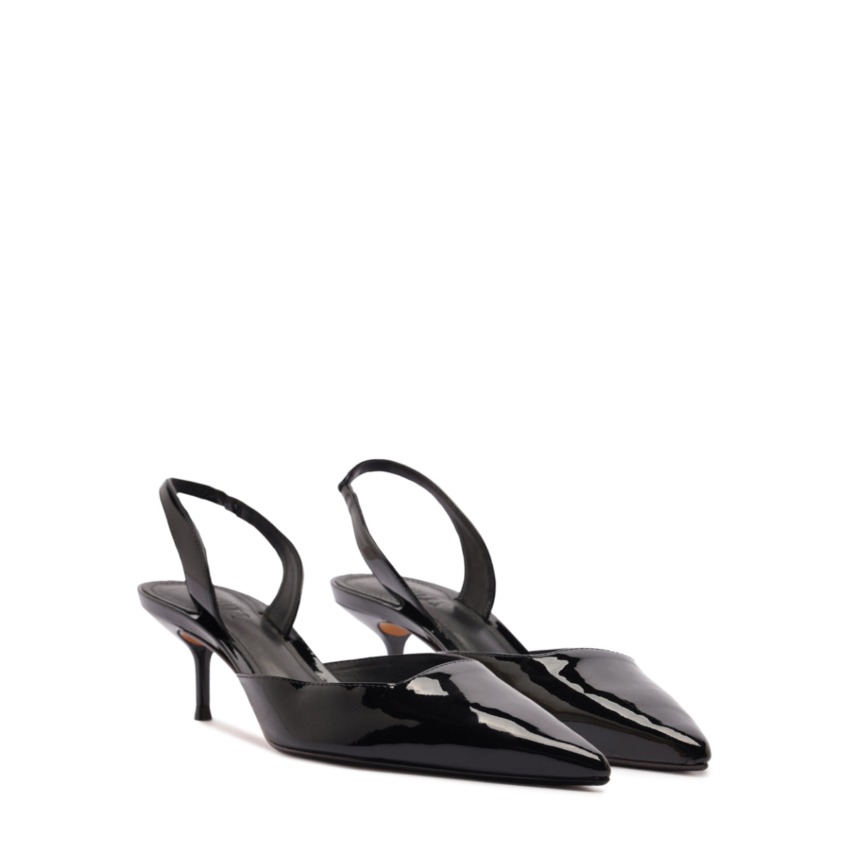 Paola Mid Patent Pump in Black