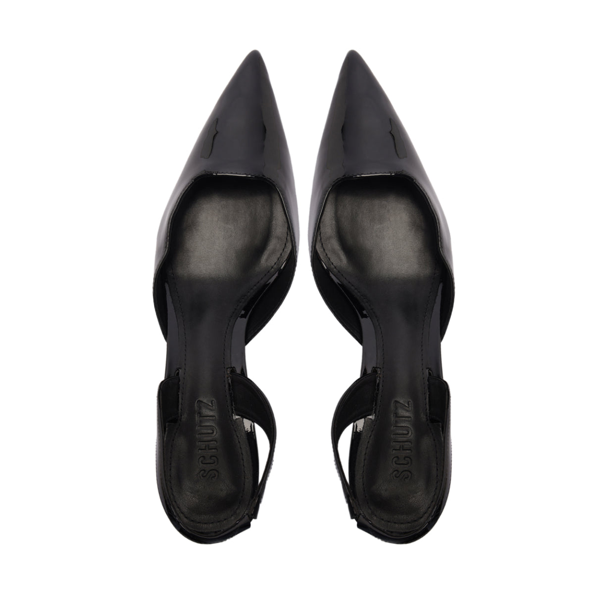Paola Mid Patent Pump in Black